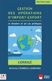 Gestion des opérations d'import-export